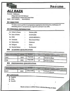 job Wanted