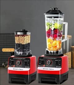 2L Juicer Blender with Grinder – Red