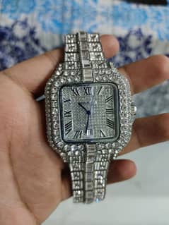 Cartier Zircon Stone Watch