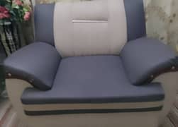 Brown and off-white sofa set