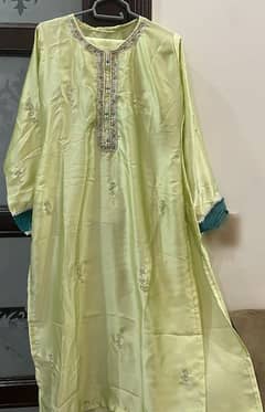 The dress is in a new condition The Stuff is cotton smooth silk