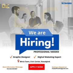 Vacant Position for Graphic Designer & Digital Marketing Expert