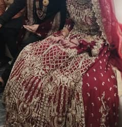 Bridal lehnga in small size with hand embellished work