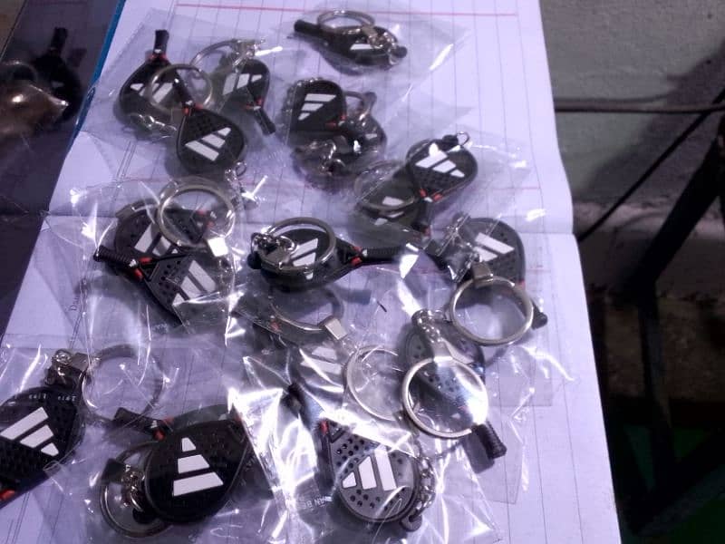 paddle racket keychain soft Pvc rubber min moq50 0