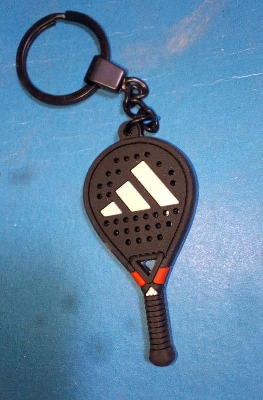 paddle racket keychain soft Pvc rubber min moq50 2