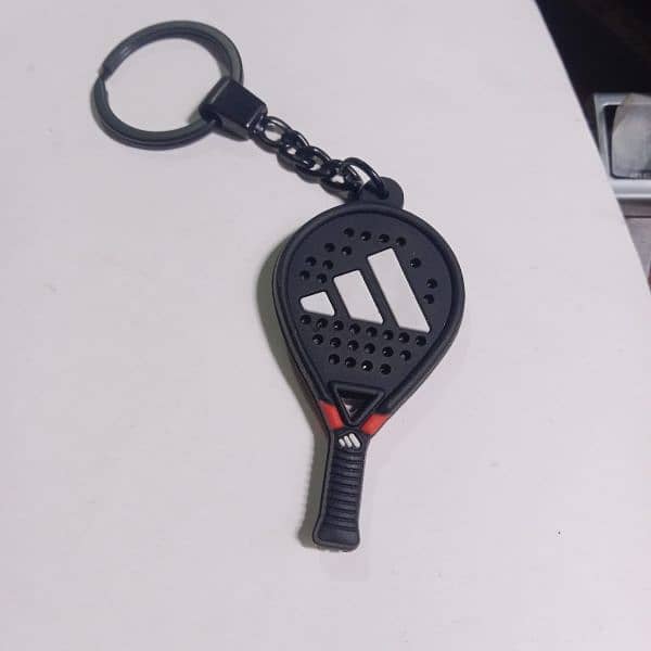 paddle racket keychain soft Pvc rubber min moq50 4