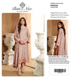Bint e Naz 3 pc suit digital lawn print