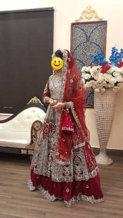 Bridal Lehnga with Maxi and Bridal Jewellery set