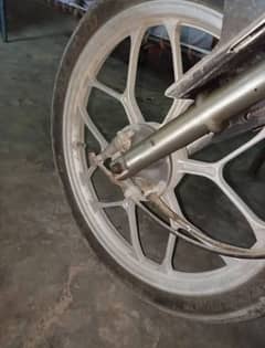front & back Alloy wheel with tyre tube