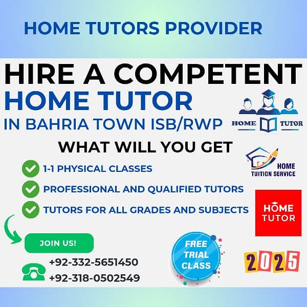 HOME TUTORS PROVIDER (TUITIONS) 0