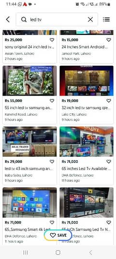 olx Registered delr 32 inch led tv samsung smart box pack 03224342554