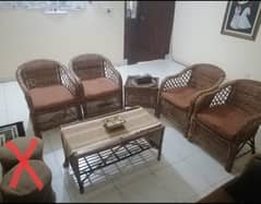 4 Chairs with table