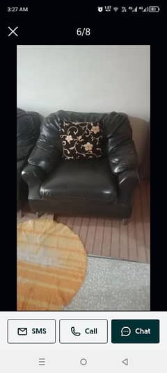 7 seater sofa set pure lather