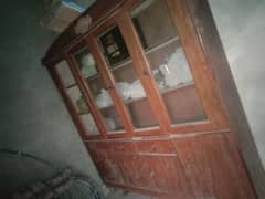 wooden full size showcase for sale