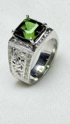 Tourmaline ring for man