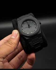unisex Quartx Movement Analogue watch with chan straps -1pc