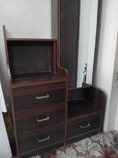 Dressing table fine quality lasani with long mirror and drawers