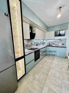 kitchen wordrobe media wall almari cupboard