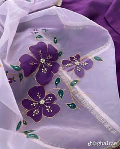 Hand painted dupatta