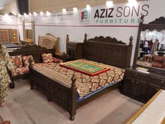 Kashmiri Bed Set/Wooden Bed/Double Bed/King Size Bed/Bed