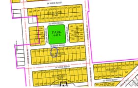 10 Marla Facing Park Plot For Sale in Din Gardens Faisalabad