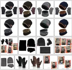 Winter beanie cap set china