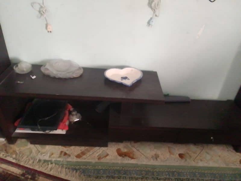 LCD table with side corner shelf 1