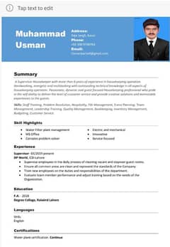 housekeeping supervisor