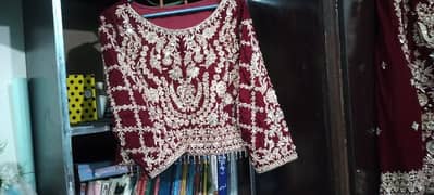 Bridal Lehnga kurti/Barat wedding dress/Heavy Bridal Lehnga