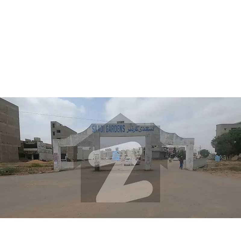 120 yards west open plot is available for sale in Saadi Garden block 3 Karachi 0