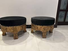 Ottomans pair