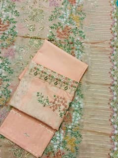 heavy embroidered lawn 3pc with fancy heavy embroidery dupatta