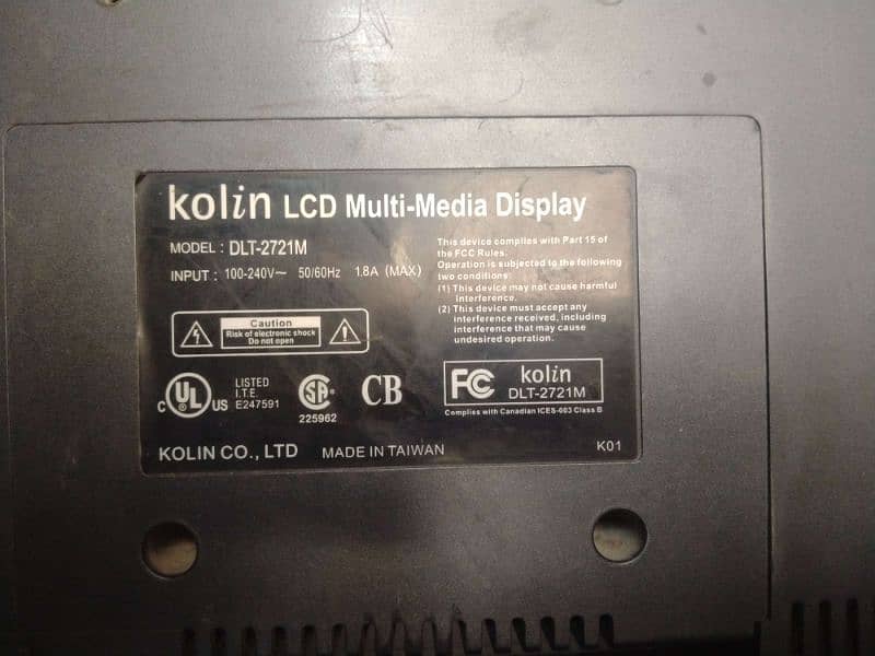 Kolin LCD Multi-Media Display 1