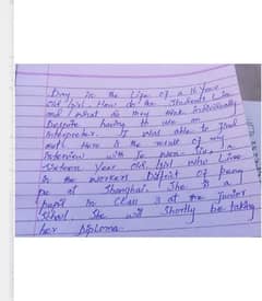 hand writing ,easy and assignment