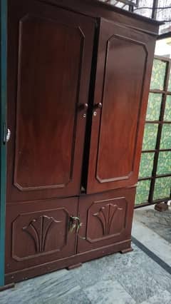 real wood cupboard