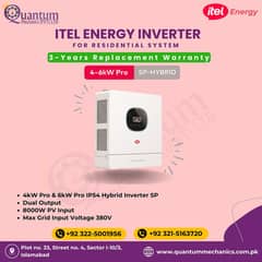 Itel 6kW Pro, Built in Dual Output, Hybrid Net Metering Solar