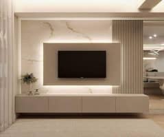 Media Wall Tv Rack & Tv unit Pertishion work