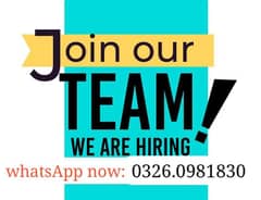 jobs offer for male female and students