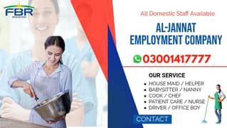 House maids, Maid, Baby Sitter, Chef, Home Cook, Patient Care, Driver