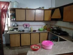 three bed dd 1st floor portion for rent in johar