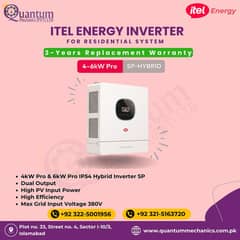 Itel 4kW Pro, Built in Dual Output, Hybrid Net Metering Solar
