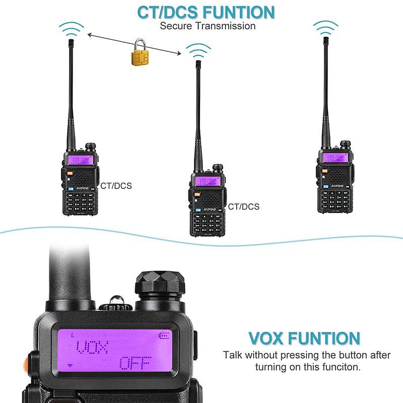 Orignal Baofeg Walkie talkie UV5R Wireless Set UV5R Woki toki intercom 4