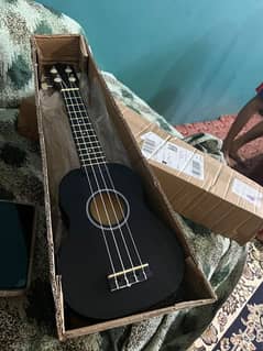 ukulele guitar matte black color