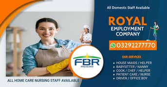 House Maid Home Nursing Care Caretaker Babysitter Chinese cook staff