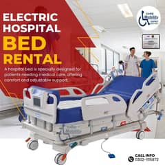 Hospital bed on rent- Medical bed rental- Electric hospital bed rental