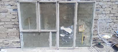 window with grill and glass