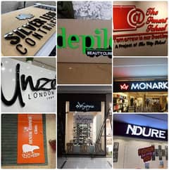 Sign Board|Back Light|3D Letter Boards|Paper Bags|Gift Packaging