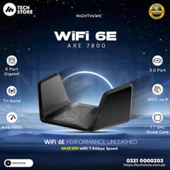 Nighthawk Netgear Tri-Band WiFi 6E Gaming Router --RAXE300 (Renewed)