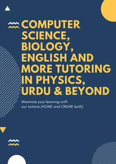 Tutoring Sessions From Grade 1 to College: Expert CS, Bio,Phy and more
