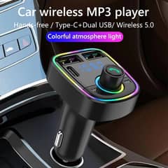 C1 Car MP3 Player with Bluetooth FM Transmitter | USB, SD Card, Type-C